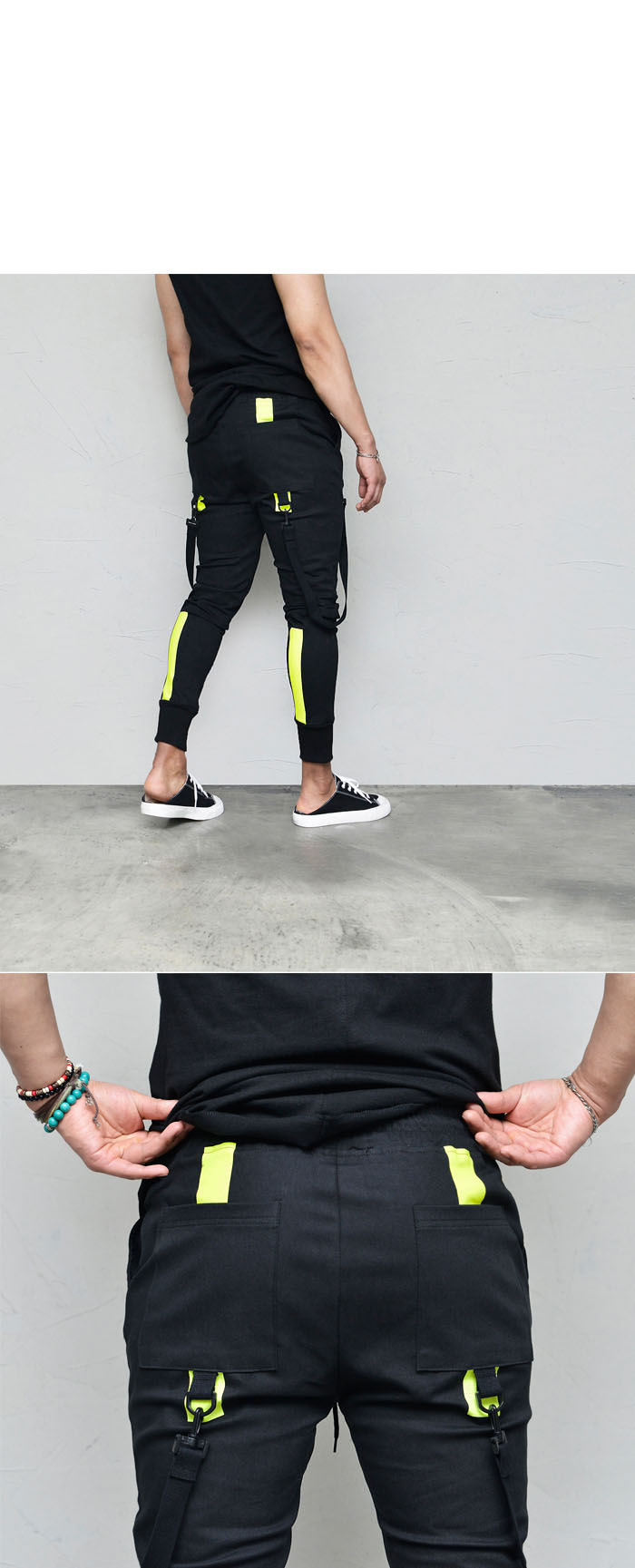 neon green jogger pants